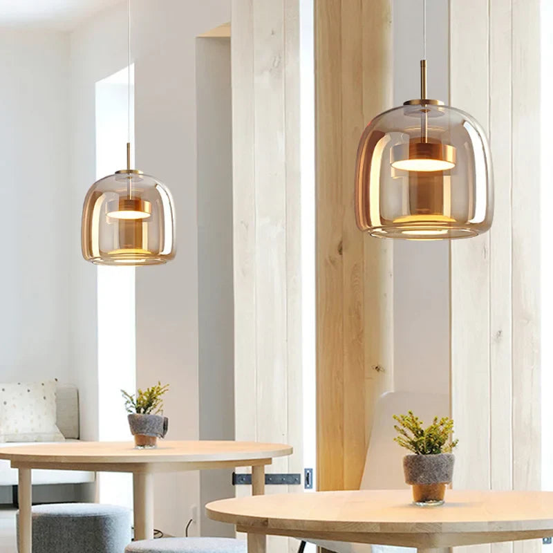 ClearAura - Lámpara de cristal minimalista