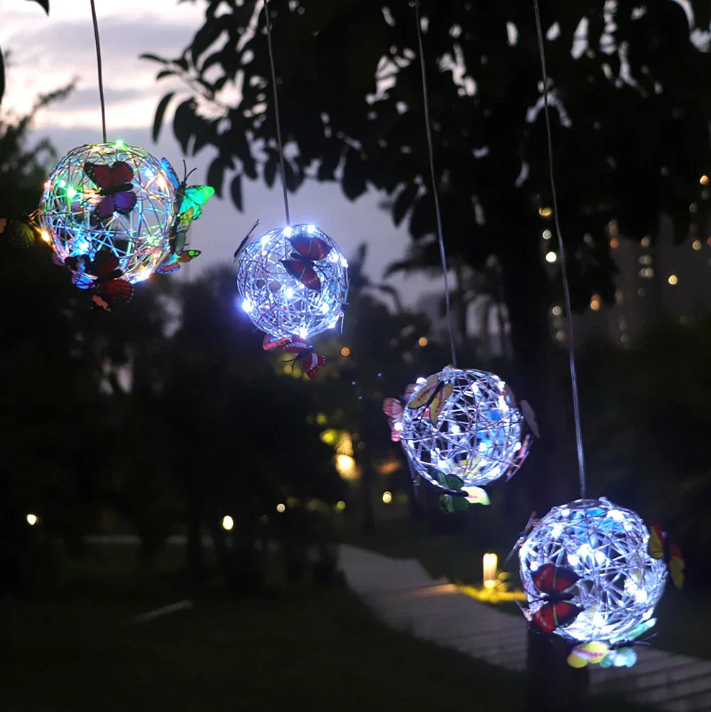 ButterBright - Hangende Solarlamp Vlinder