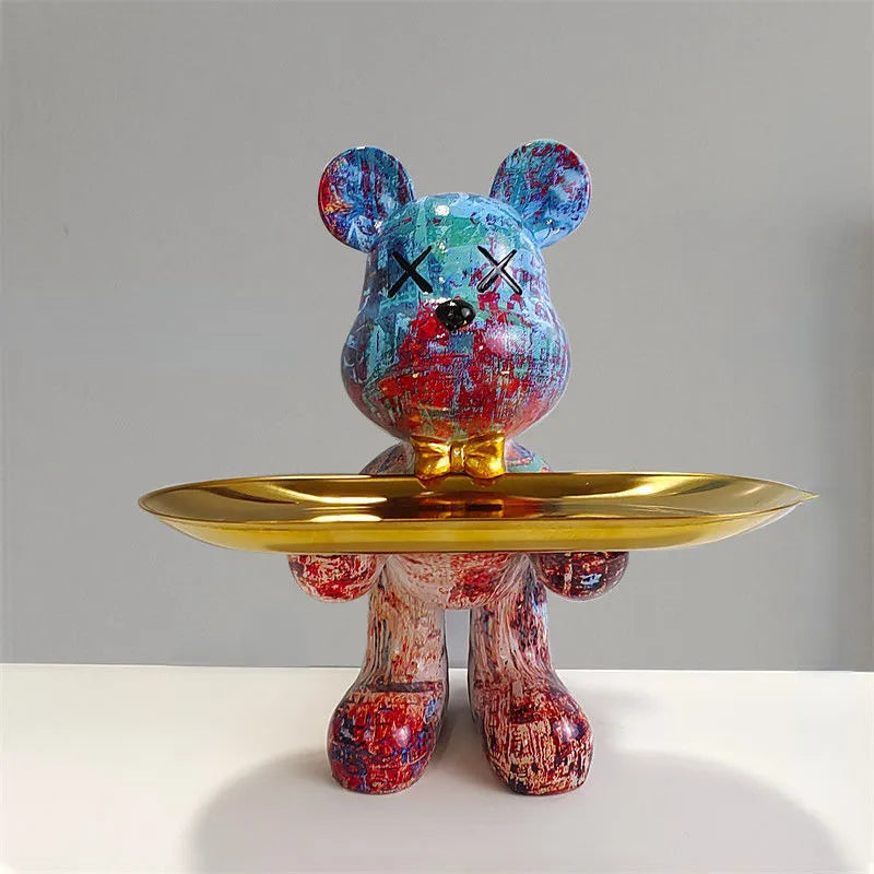 CraftBear - Berenstandbeeld met Dienblad