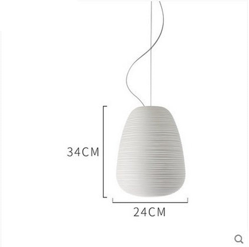 Moderne Melkwitte Glazen Hanglamp