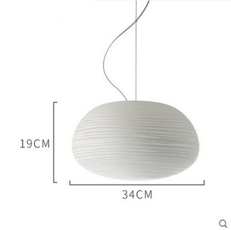 Moderne Melkwitte Glazen Hanglamp