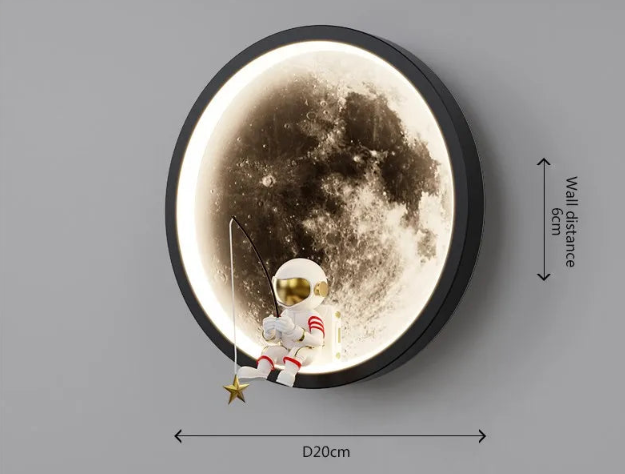 MoonBeam - LED Maan Wandlamp