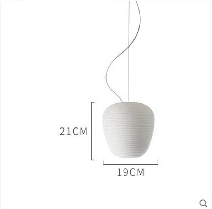 Moderne Melkwitte Glazen Hanglamp