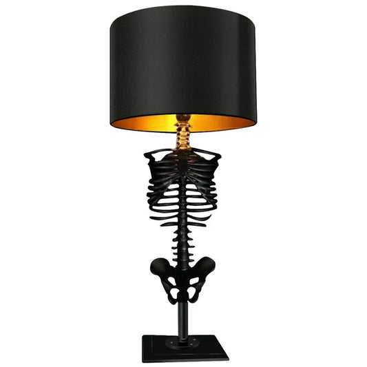 Handgemaakte Gothic Skelet Tafellamp 