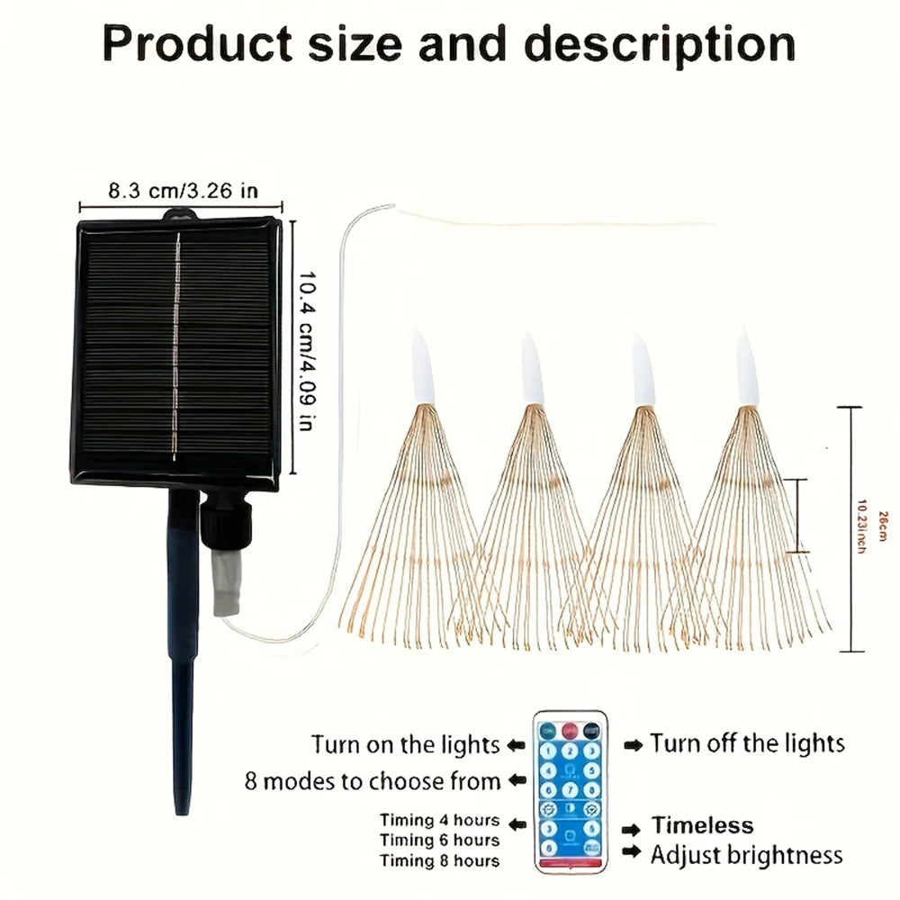 SolarSpark - Hangende Solar-Vuurwerkverlichting