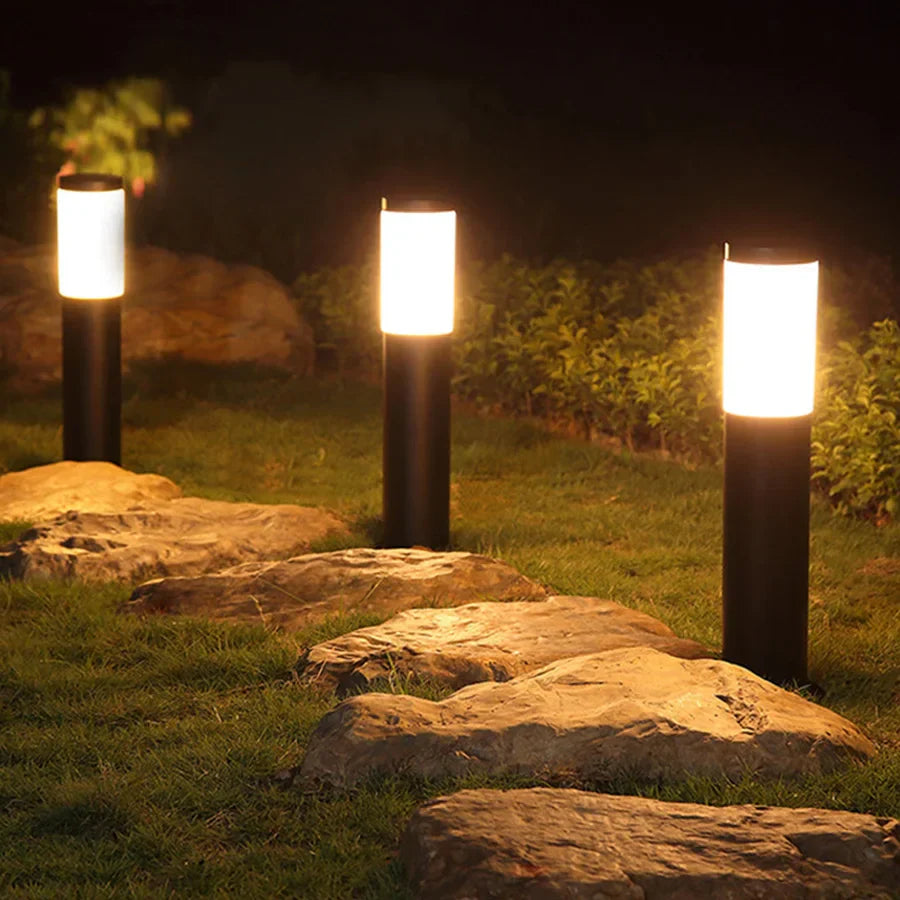 GleamGuard - Tuin-Rasenlamp van Roestvrij Staal