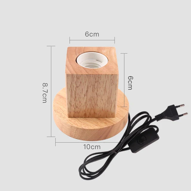 WoodWhimsy - Lámpara decorativa retro Houten