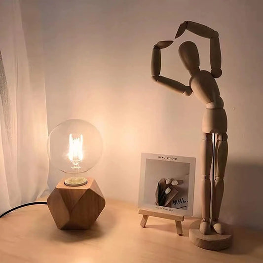 WoodWhimsy - Lámpara decorativa retro Houten