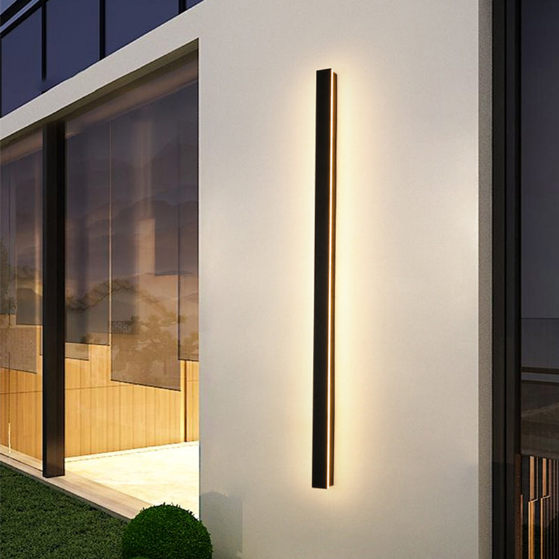 Edge Moderne Design LED Wandlampen Zwart Metaal voor Tuin en Hal