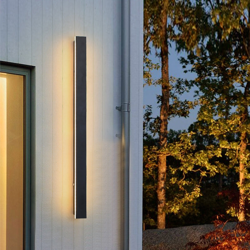 Edge Moderne Design LED Wandlampen Zwart Metaal voor Tuin en Hal