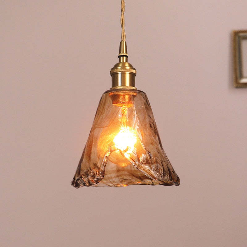 Levy Retro LED Hanglampen Gouden Metaal Glas Slaapkamer Woonkamer Eetkamer