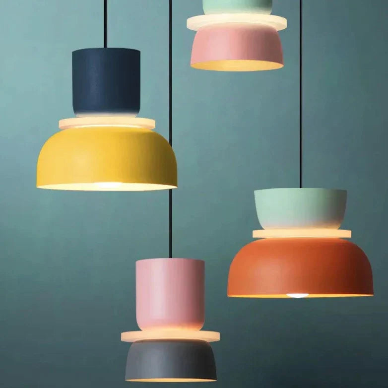 LuminaGlow - Lámpara colgante moderna en estilo escandinavo Macaron Stijl