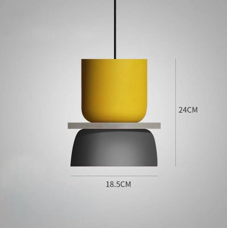 LuminaGlow - Lámpara colgante moderna en estilo escandinavo Macaron Stijl