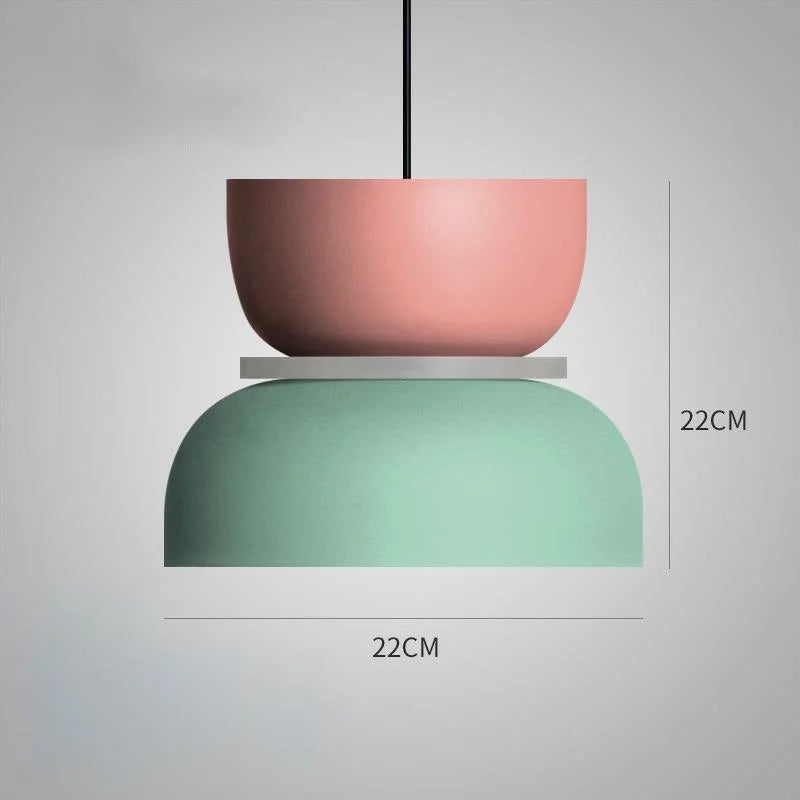 LuminaGlow - Lámpara colgante moderna en estilo escandinavo Macaron Stijl
