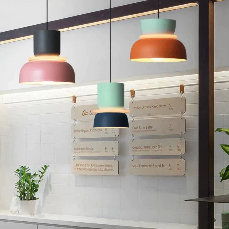LuminaGlow - Lámpara colgante moderna en estilo escandinavo Macaron Stijl