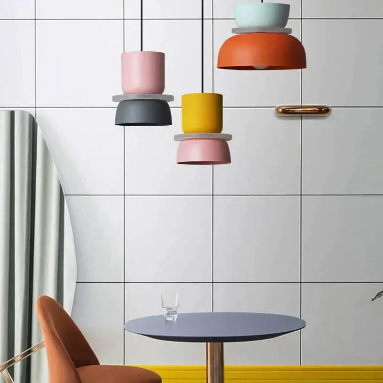 LuminaGlow - Lámpara colgante moderna en estilo escandinavo Macaron Stijl